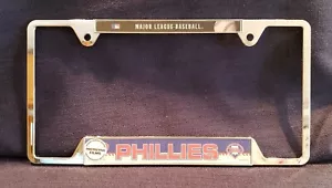 Philadelphia Phillies Heavy Plastic License Plate Frame NOS - Picture 1 of 2