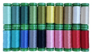 AURIFIL FOUNDATIONS COLLECTION 20 SMALL SPOOLS 40 WT - Picture 1 of 2