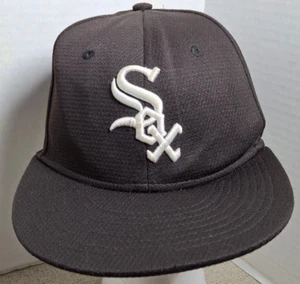 Chicago White Sox Youth Cap/5 Section/ Adjustable Strapback Black By OC Sports - Picture 1 of 9