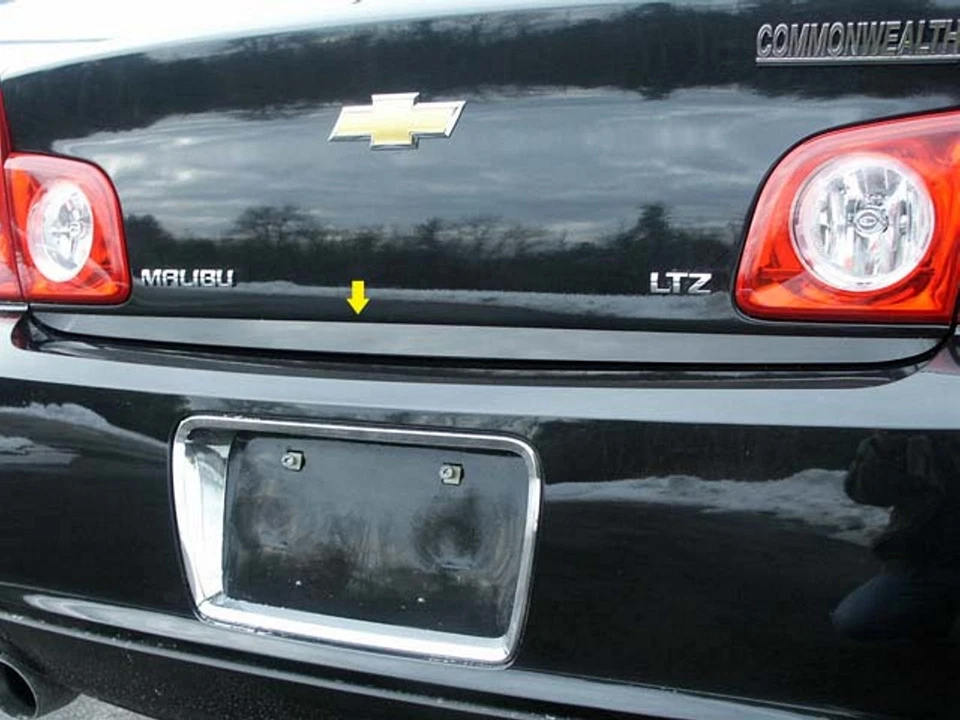 2008-2012 CHEVROLET MALIBU 1 Piece Stainless Rear Deck Trim, Trunk Lid Accent - Image 1 of 1
