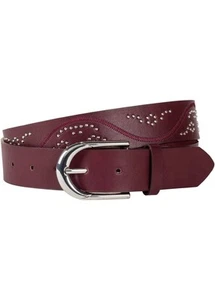 Gürtel mit Stickerei und Nieten Gr. 90 Ahornrot Damengürtel Accessoire Neu - Bild 1 von 1