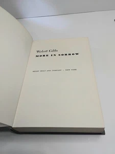 More In Sorrow By Wolcott Gibbs - 1958 Henry Holt, Hardcover- NICE Condition  - Picture 1 of 16