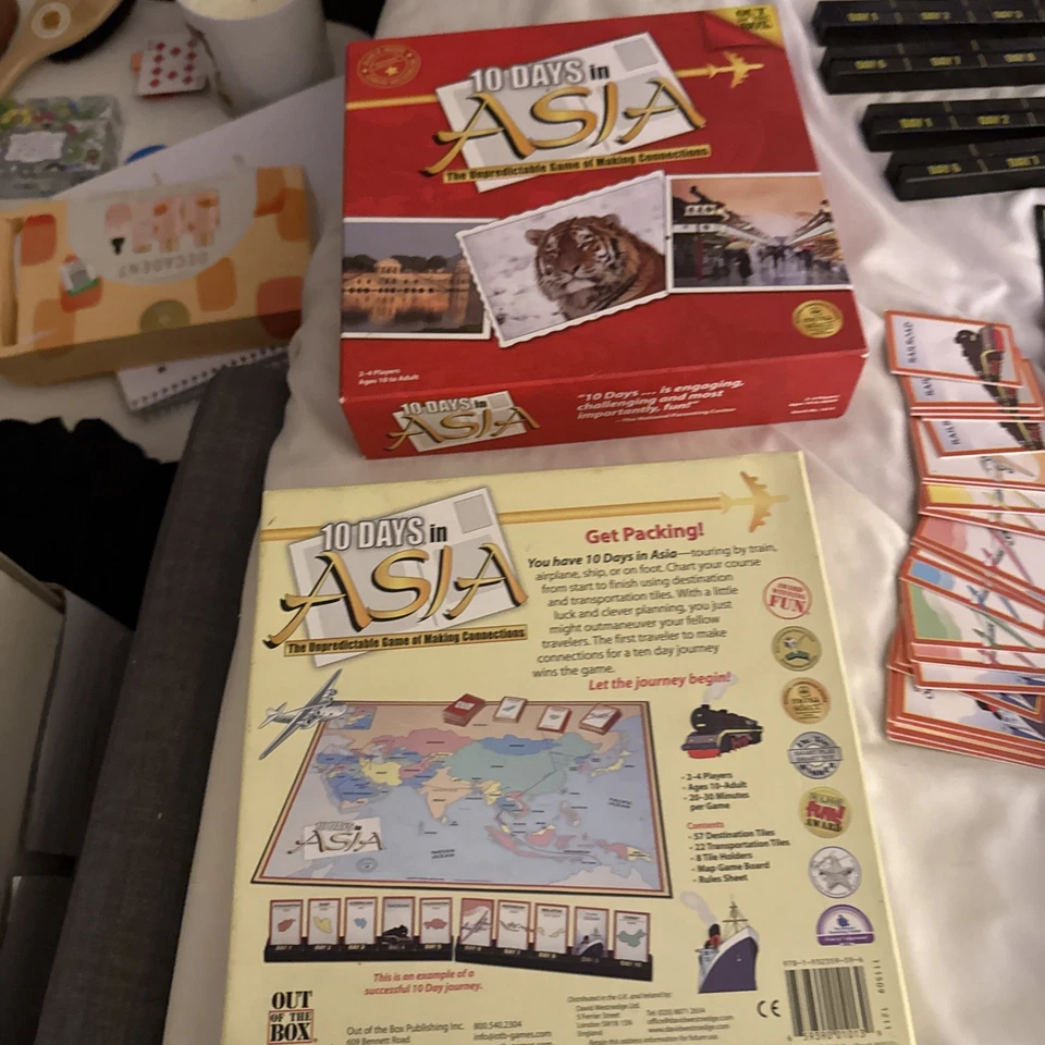 10 Days In Asia Connection Making Strategy Board Game Out Of The Box Games - Image 1 of 4
