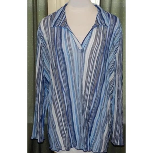 Avenue Gr. 26W / 28W Oberteil Pull Over Stretchig Poly Langarm Übergröße Damen - Bild 1 von 6