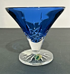 Waterford Lismore Jewels Saphirblau 5′′ Fußschale Made In Ireland NEUWERTIG - Bild 1 von 8