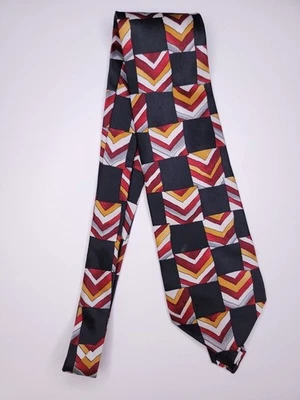 Corbata formal Scott Foster para hombre 55"Lx3,75"W negra/marrón Foto 1 de 4