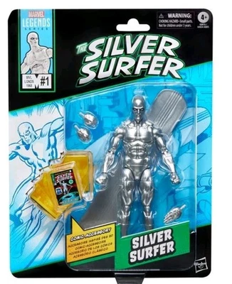 Marvel Legends Comic 6"" Silver Surfer #1 Figura Fantastic Four Hasbro Nuevo Foto 1 de 3
