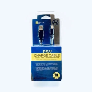 Hyperkin M05426 10ft Mini USB Cable for PS3 PSP PC - SHIPS FREE! - Picture 1 of 2