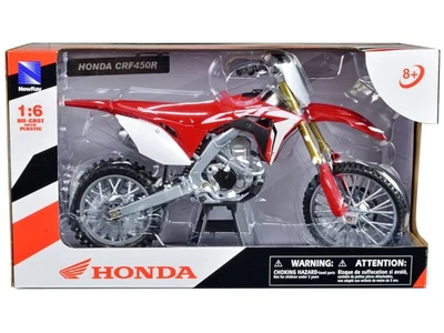 Honda Crf450r Dirt Bike Red & White 1/6 Diecast Motorcycle By New Ray 49583 - Image 1 of 3