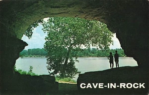 Postal Ohio River Onlooker Cave In Rock State Park Illinois - Imagen 1 de 2