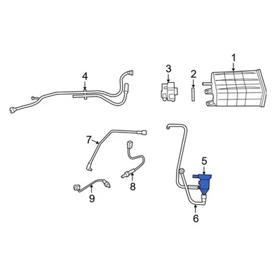 For Dodge Grand Caravan 2008-2020 Dodge 4891741AC Vapor Canister Purge Solenoid Foto 1 de 4