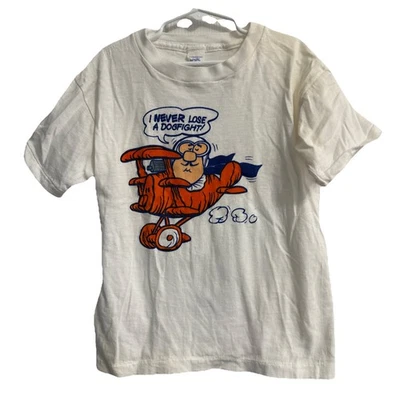 Camiseta vintage para niños The Red Baron I Never Lose a Dogfight Velva Sheen talla 12 Foto 1 de 4
