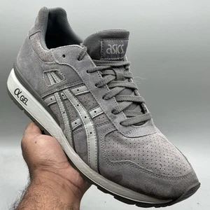 Asics GT 2 Herren Größe 10 Schuhe grau weiß Wildleder Laufen Turnschuhe Leichtathletik - Bild 1 von 13