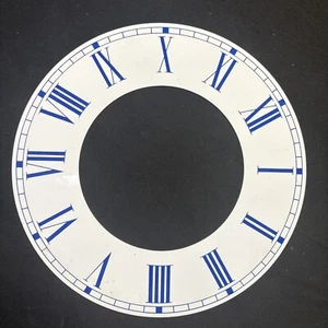 16 total NEW - 9.5Inch Chapter Clock Dial Face - White Roman Numeral 203mm CR24 - Picture 1 of 4
