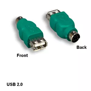 Kentek USB 2.0 A da donna a mini DIN 6 pin MDIN6 maschio PC Mouse Connect Convertitore - Foto 1 di 1