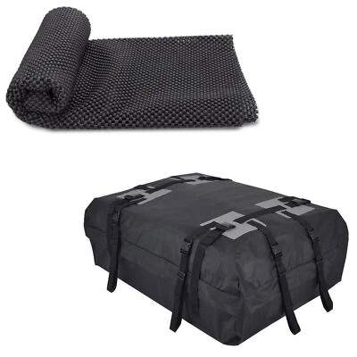 Waterproof Car Roof TopRack Carrier Cargo Bag Luggage Cube Bag w/Non-Slip Mat H1 - Image 1 of 4