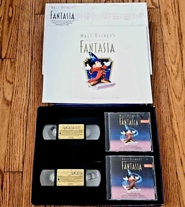 Disney's Fantasia Collector's Edition VHS, Lithograph, 2CDs, & Book Box Set - Picture 1 of 6