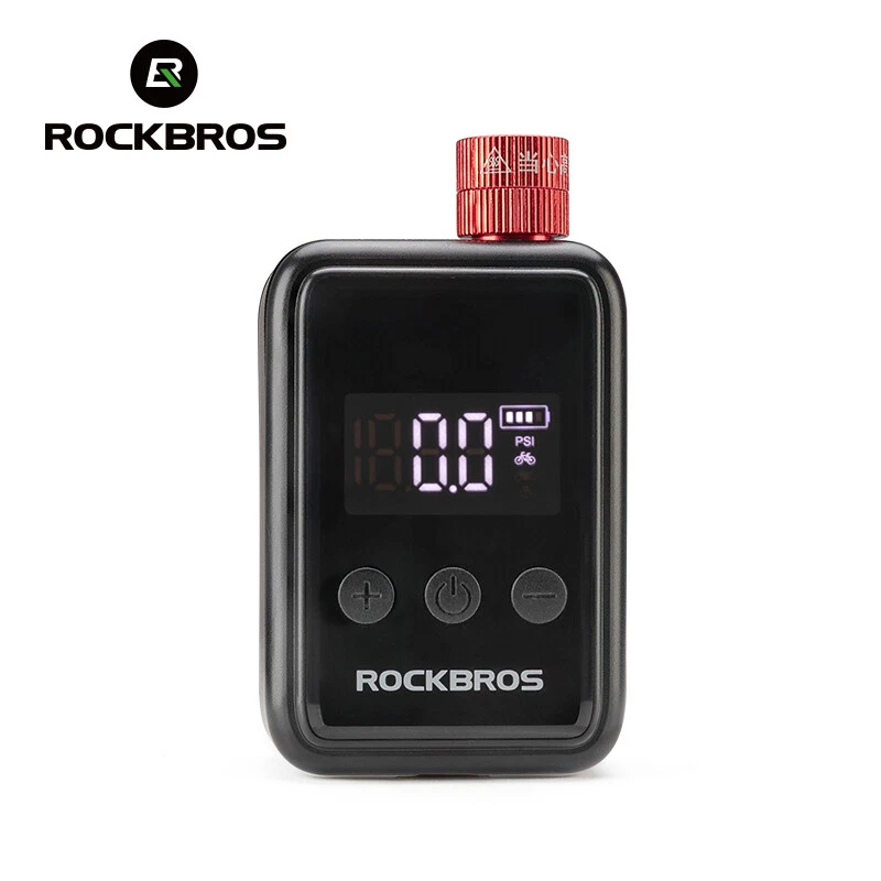 ROCKBROS Portable Electric Bike Pump 150PSI Mini Tire Inflator with LED Display - image 1 of 4