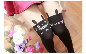 UK Seller Japanese Anime My Neighbor Totoro Cat Black Cute Tights Cosplay - Picture 1 of 1