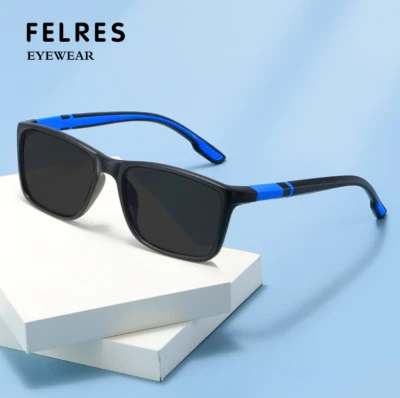 Gafas de sol miopía tintadas cuadradas TR90 para hombres y mujeres al aire libre Foto 1 de 4