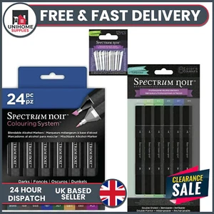 Spectrum Noir Professional Blendable Ink Alcohol Marker Pens 24 DARKS TURQOUISE - Picture 1 of 8