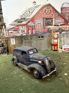 1937 Chevrolet Panel - Barn Find Cars - 1:25 DIECAST - box Included - Weathered - Picture 1 of 8