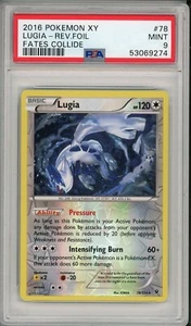 2016 Pokemon XY Fates Collide Lugia Reverse Foil #78 PSA 9 - Picture 1 of 2