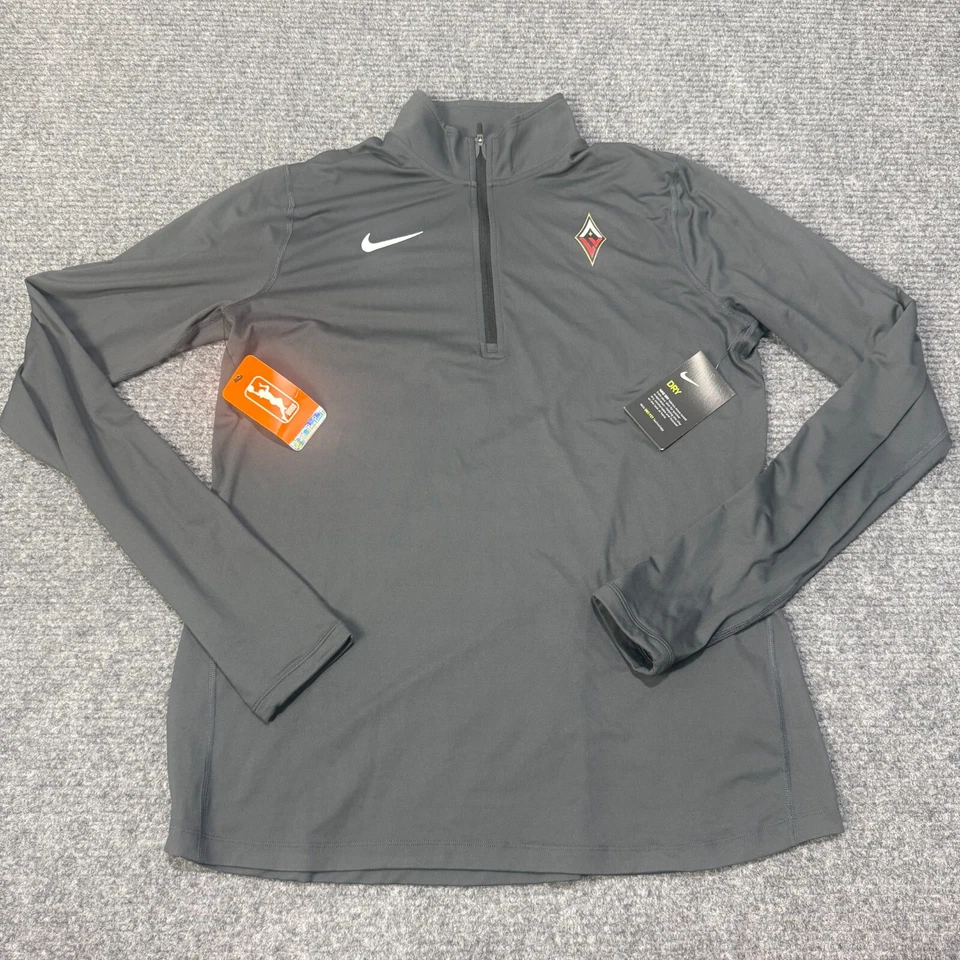Pullover Las Vegas Aces para mujer XLT gris alto Nike Dri Fit WNBA 1/4 calentamiento XL Foto 1 de 4