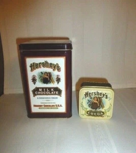 Zwei Hershey Foods Vintage Dosen: 1982 Hershey's Cocoa & 1993 Milk Chocolate, A+ - Bild 1 von 8
