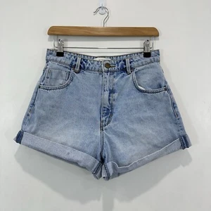 Neuw Denim Shorts Women 28 Blue Hi Rise Rolled Hem Zip Fly - Bild 1 von 9