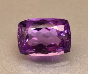 Natural Purple Color Amethyst Gemstone Cushion Cut 8.25 Ct Certified Gemstone - Picture 1 of 5