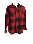 Eighty Eight Platinum Youth Flannel Shirt XXL Red Black Buffalo Plaid Button Up