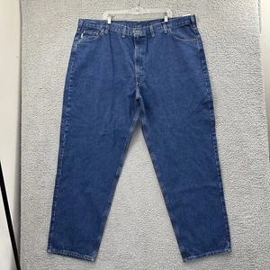 NWT Carhartt Relaxed Fit Jeans Tapered Leg Casual Workwear Cotton Men 's 50 x 32 - Picture 1 of 8