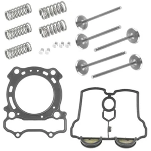 Cylinder Head Gasket And Intake Exhaust Valve Kit Fits Yamaha YZ250F 2001 - 2013 - Picture 1 of 9