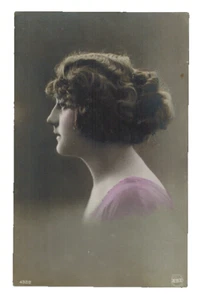 PC-2432*Vintage Antique Post Card 1919**Pretty Woman Reading* - Picture 1 of 2