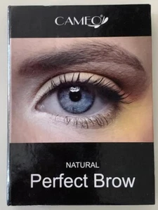 Cameo Cosmetics Perfect Brow - Dunkelbraun Augenbrauenpinsel Schablonen Pinzette Pinsel - Bild 1 von 4