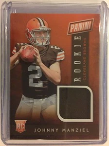2014 National Panini Rookie Trikot Swatch Johnny Manziel #1 RC Browns Qb Hot - Bild 1 von 1
