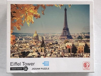 Eiffel Tower Style 1000 Piece Jigsaw Puzzle Educational Game Premium Quality New - Image 1 of 4