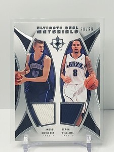 2007-08 Upper Deck Ultimate Collection Deron Williams & Andrei Jersey Relic /99