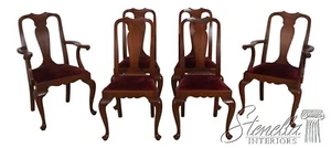 L65570EC: Set of 6 HENKEL HARRIS Model 109 Cherry Dining Room Chairs - Picture 1 of 24