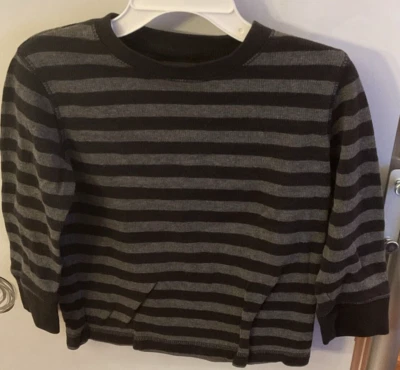 Baby Gap 2T Thermal Black Grey Stripped Classic Outdoors Fishing Camping Hiking - Image 1 of 4