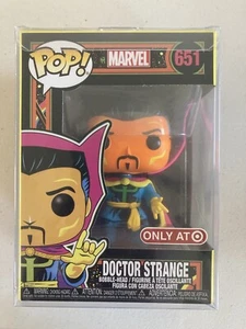 Funko POP! Marvel Black Light Doctor Strange #651 Target Exclusive W/ Protector - Picture 1 of 1