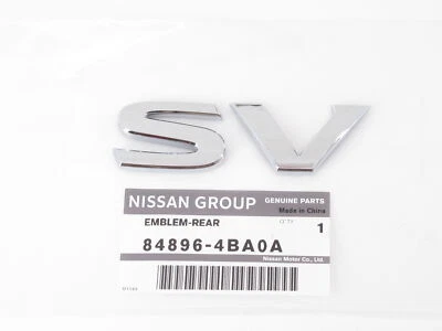 Placa de identificación emblema "SV" original OEM Nissan 84896-4BA0A Foto 1 de 3