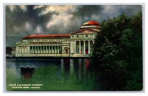 Fields Museum Night View Jackson Park Chicago Illinois IL 1907 DB Postcard Y5 - Picture 1 of 2
