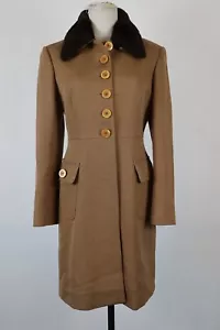 MOSCHINO JEANS CAPPOTTO LANA WOOL DONNA TG. 42 COAT WOMAN ITALY VINTAGE - Photo 1 sur 10