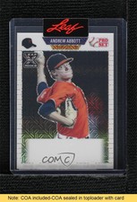 2021 Leaf Pro Set Metal 1989 1/1 Andrew Abbott #PA-AA2 Auto READ 2q0