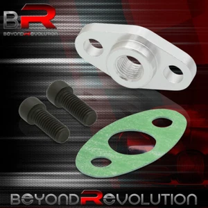 1/4 Npt Turbo Turbine Turbocharger T3 T4 Oil Feed Feeding Adapter Fitting Flange - Picture 1 of 3