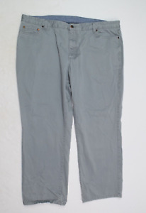 LL Bean Steel Blue Lakewashed Standard Fit Stretch Chino Pants Mens 42x29
