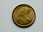 2500 (1957) THAILAND Rama IX Thai Coin - 50 Satang (1/2 Baht) - VF+ toned-lustre