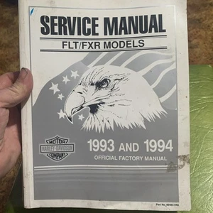 Harley Davidson Official Factory Service Manual for 1993 FLT/FXR Models Nice - Picture 1 of 15